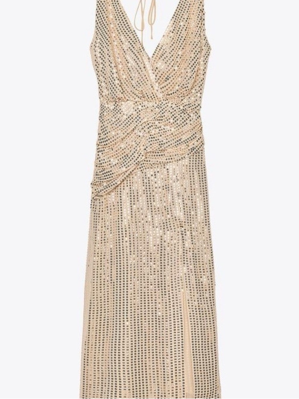 ZARA Gold Sequin Dress